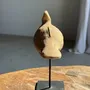 Sculptures, statuettes et miniatures - Petite sculpture de poule en terre cuite sur socle H20 D14 - OFFICE OBJETS