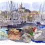 Carterie - CARTE POSTALE REGIONALE AQUARELLE FABRICE MOIREAU - PHENICIA