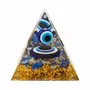Bijoux - Orgonite Pyramide Mauvais Oeil & Lapis Lazuli - ARABESK
