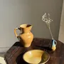 Carafes - Large orange stoneware ball jug H20 - OFFICE OBJETS