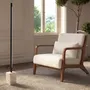 Lampadaires - Lampadaire en acier noir avec base en marbre céramique - ANGEL CERDÁ