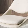 Chairs - Swivel chair in off-white and cream fabric - ANGEL CERDÁ