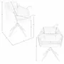 Chaises - Chaise pivotante en similicuir noir - ANGEL CERDÁ