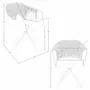 Chaises - Chaise pivotante en similicuir marron cuivré et tissu marron chiné - ANGEL CERDÁ