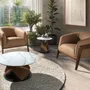 Armchairs - Brown leather armchair - ANGEL CERDÁ