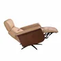 Sofas - Brown leather swivel relax armchair - ANGEL CERDÁ