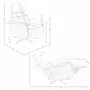 Sofas - Brown leather swivel relax armchair - ANGEL CERDÁ