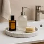 Decorative objects - Carrara Marble Plate – Decorative Tray in Natural Stone - KALU CREATIONS