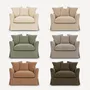 Chairs for hospitalities & contracts - Ascot Cushion Loveseat | Armchair - CREARTE COLLECTIONS