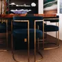 Tables Salle à Manger - Table à manger rectangulaire GEOMETRY 210x110cm plateau en marqueterie - DUISTT