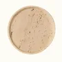 Decorative objects - Round Decorative Tray in Natural Travertine – Made in Italy - KALU CREATIONS