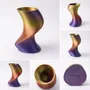 Office design and planning - Vase "BAILE", Multi-color, Gold/Purple/Red - AUURA