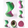 Office design and planning - Vase "BAILE", matt multi-color "Joker" (bright pink | neon green) - AUURA