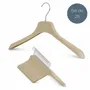 Office furniture and storage - MAWA GREEN HANGER for jackets stone grey 42cm pack of 25 - MAWA