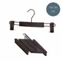 Office furniture and storage - MAWA GREEN HANGER for trousers stone grey 30cm pack of 25 - MAWA