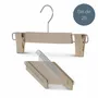 Office furniture and storage - MAWA GREEN HANGER for trousers stone grey 30cm pack of 25 - MAWA