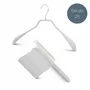 Office furniture and storage - MAWA metal hanger for jackets black 42cm pack of 25 - MAWA