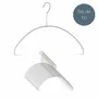 Office furniture and storage - MAWA lightweight metal hanger for tops black 40cm pack of 50 - MAWA