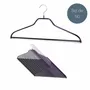 Office furniture and storage - MAWA metal hanger with bar silhouette fs white 45cm pack of 50 - MAWA