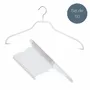 Office furniture and storage - MAWA metal top hanger for shirts black 41cm pack of 50 - MAWA