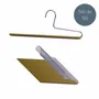 Office furniture and storage - MAWA non-slip metal trouser hanger black 35cm pack of 50 - MAWA