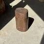 Coffee tables - Brown petrified wood side table H46 D29 - 3338 - OFFICE OBJETS