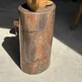 Coffee tables - Brown petrified wood side table H46 D29 - 3338 - OFFICE OBJETS