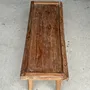 Coffee tables - Indonesian brown teak coffee table, border and H40 cylinder legs - OFFICE OBJETS