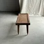 Coffee tables - Indonesian brown teak coffee table, border and H40 cylinder legs - OFFICE OBJETS