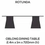 Console table - OBLONG DINING TABLE - WOLKBERG CASTING STUDIOS