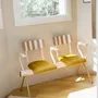 Benches - Anouk 2 to 3 seater waiting retro bench - LES GAMBETTES