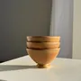 Tasses et mugs - Lot de 3 mini coupelles vintage sur pieds grès sur piédouche H9 D10 - OFFICE OBJETS