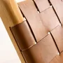 Armchairs - Relax brown armchair in solid teak and leather - DESIGN TRIP