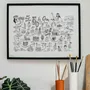 Poster - Tahitian glossary — Art print 40 × 30 cm - MARGUERITE LECOINTRE