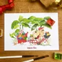 Carterie - Carte Postale Noël - Père Noël À Vélo - POP ET SES FRÈRES
