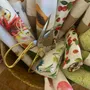 Tissus - Coupon de Tissu Coton Oeko Tex - La Baleine et les Fleurs - POP ET SES FRÈRES