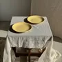 Everyday plates - Set of 2 large yellow plates without brand D25.5 - OFFICE OBJETS