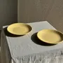 Everyday plates - Set of 2 large yellow plates without brand D25.5 - OFFICE OBJETS