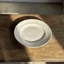 Formal plates - Circular dish model Nico gold Digoin Sarreguemines D30.5 - OFFICE OBJETS