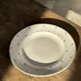 Formal plates - Circular dish model Nico gold Digoin Sarreguemines D30.5 - OFFICE OBJETS