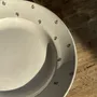 Formal plates - Circular dish model Nico gold Digoin Sarreguemines D30.5 - OFFICE OBJETS