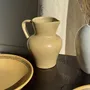 Carafes - Petit pichet en grès beige H14 L15 - OFFICE OBJETS