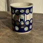 Mugs - Blue glazed stoneware mug from Bolesławiec H9.5 D11 - OFFICE OBJETS