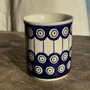 Mugs - Blue glazed stoneware mug from Bolesławiec H9.5 D11 - OFFICE OBJETS