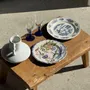 Formal plates - Antique earthenware plate decorated with a blue landscape D24.5 - OFFICE OBJETS