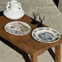 Formal plates - Antique earthenware plate decorated with a blue landscape D24.5 - OFFICE OBJETS