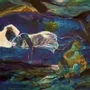 Unique pieces - Deep Blue Dreams Wall Art | 100x100 cm - ELCIELA