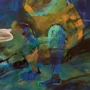 Unique pieces - Deep Blue Dreams Wall Art | 100x100 cm - ELCIELA
