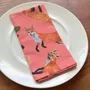 Linge de table textile - Serviette de Table - Renards - ZOOH