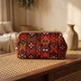 Sacs et cabas - Sac à fermoir clip brodé baloutche ambre et terracotta - DASTHAA